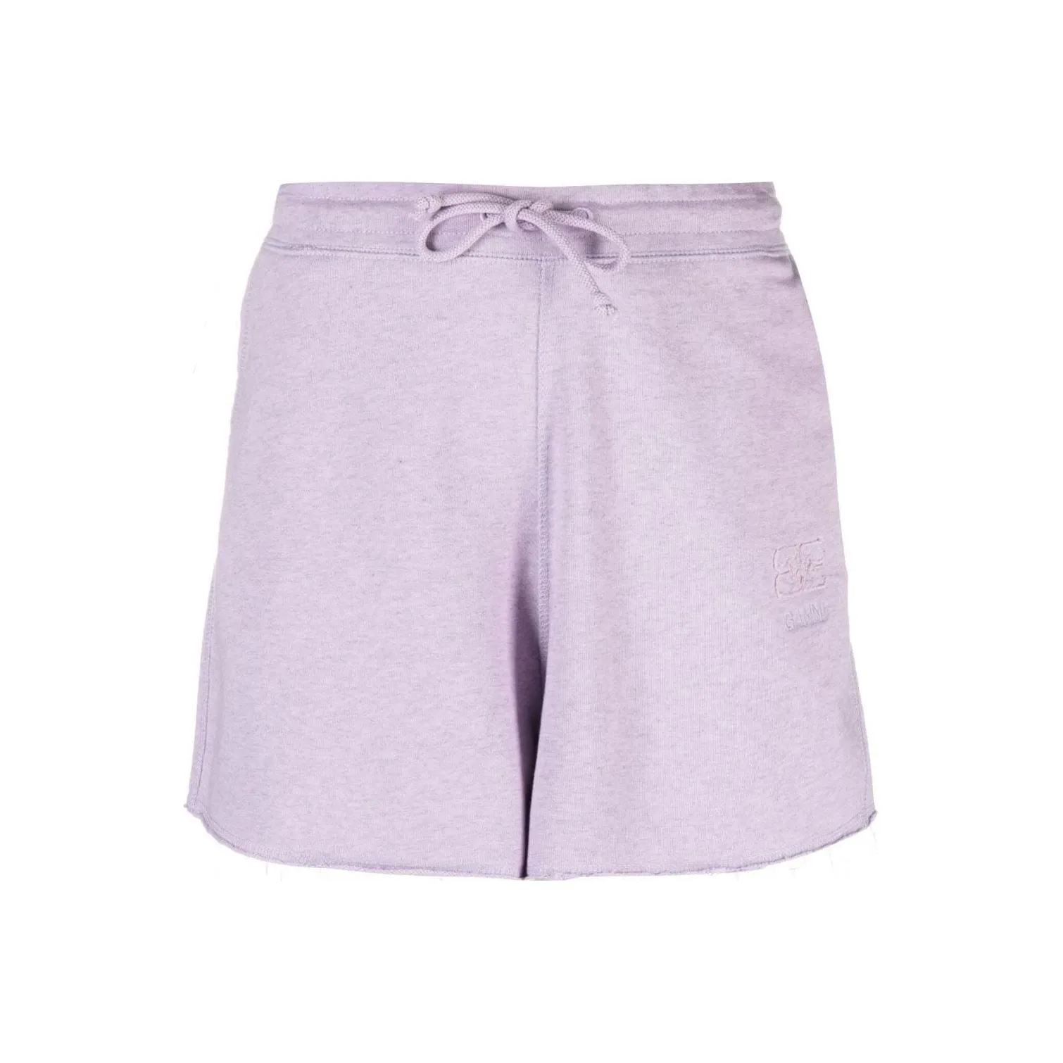 GANNI Lilac Women's Casual Shorts GANNI Сиреневый Женские Повседневные Шорты