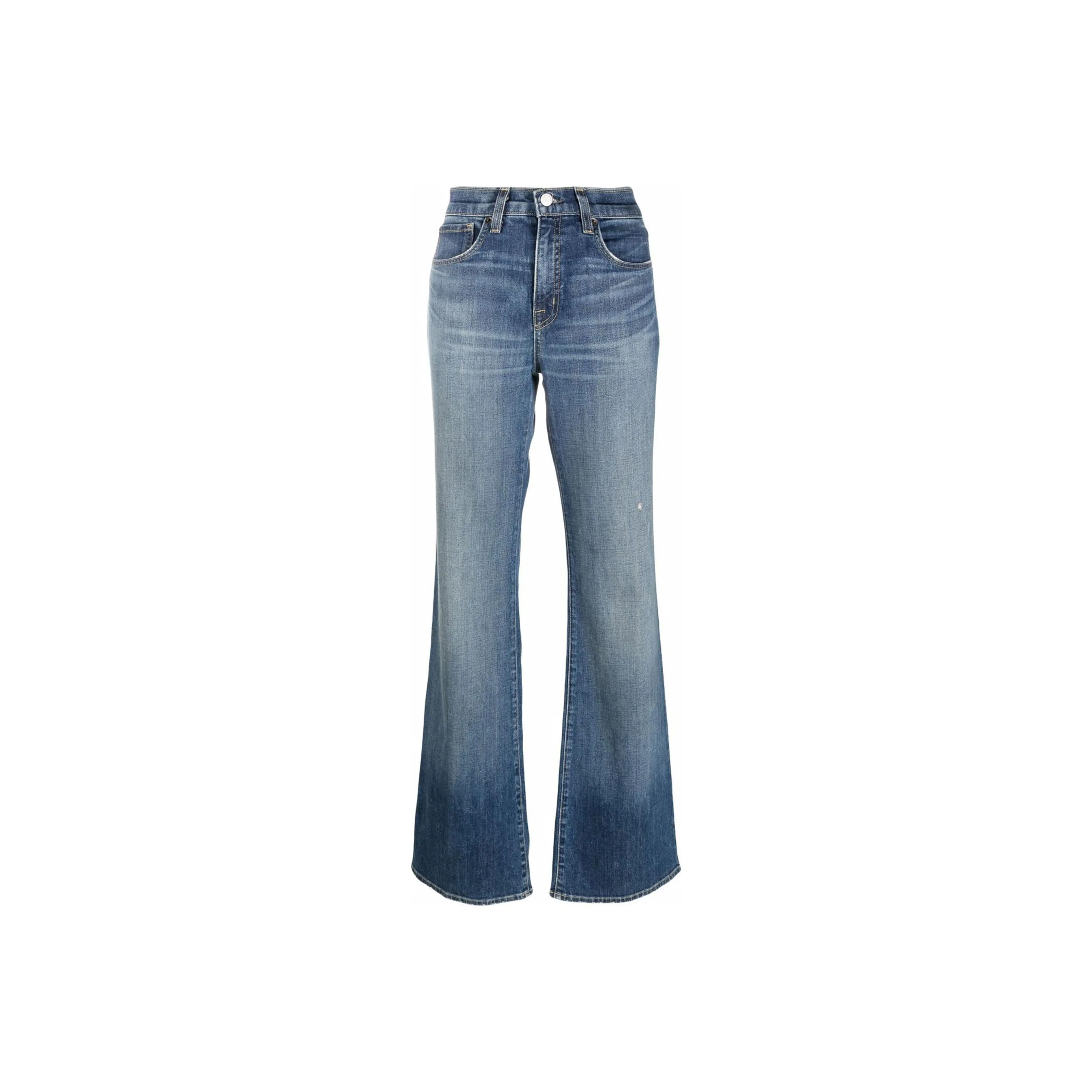 NILI LOTAN Flared Denim Jeans