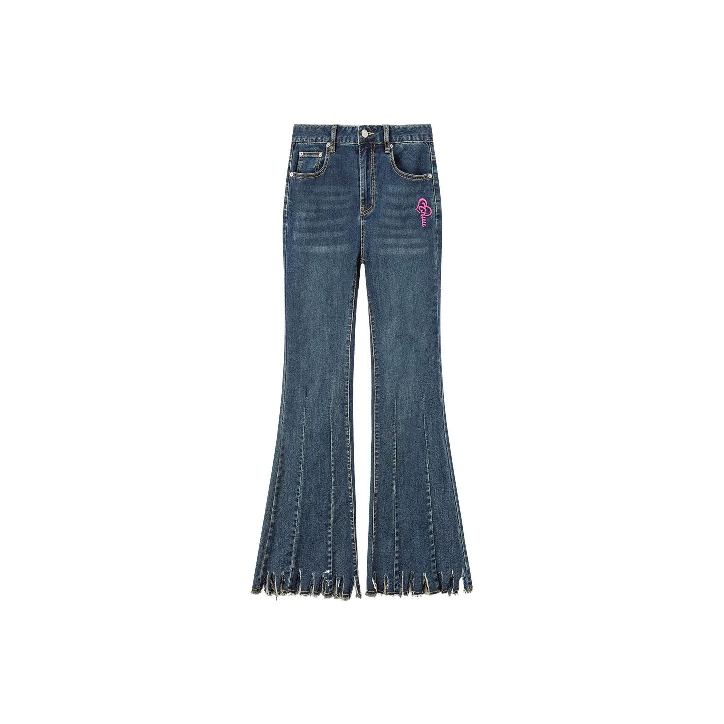 CHUU Джинсы Женские Темно-Джинсовый Синий