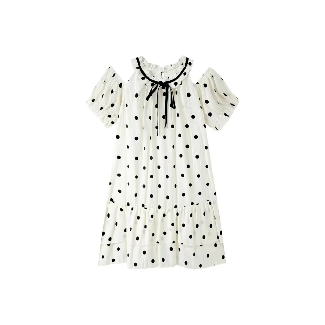 Incolore Short Sleeved Dress Women's Polka Dot