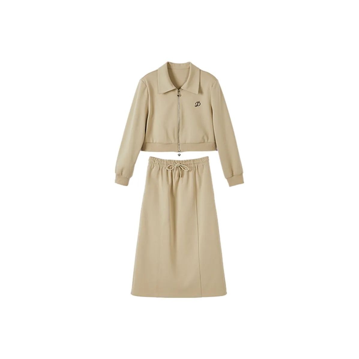 XIANGYING Комплект толстовки женский шалфейно-зеленый