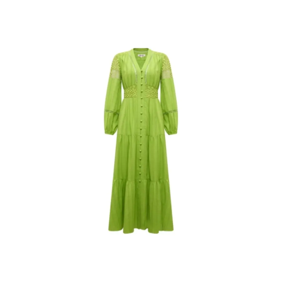 DVF Diane Von Furstenberg SS24 Long-Sleeved Dresses Women's Green