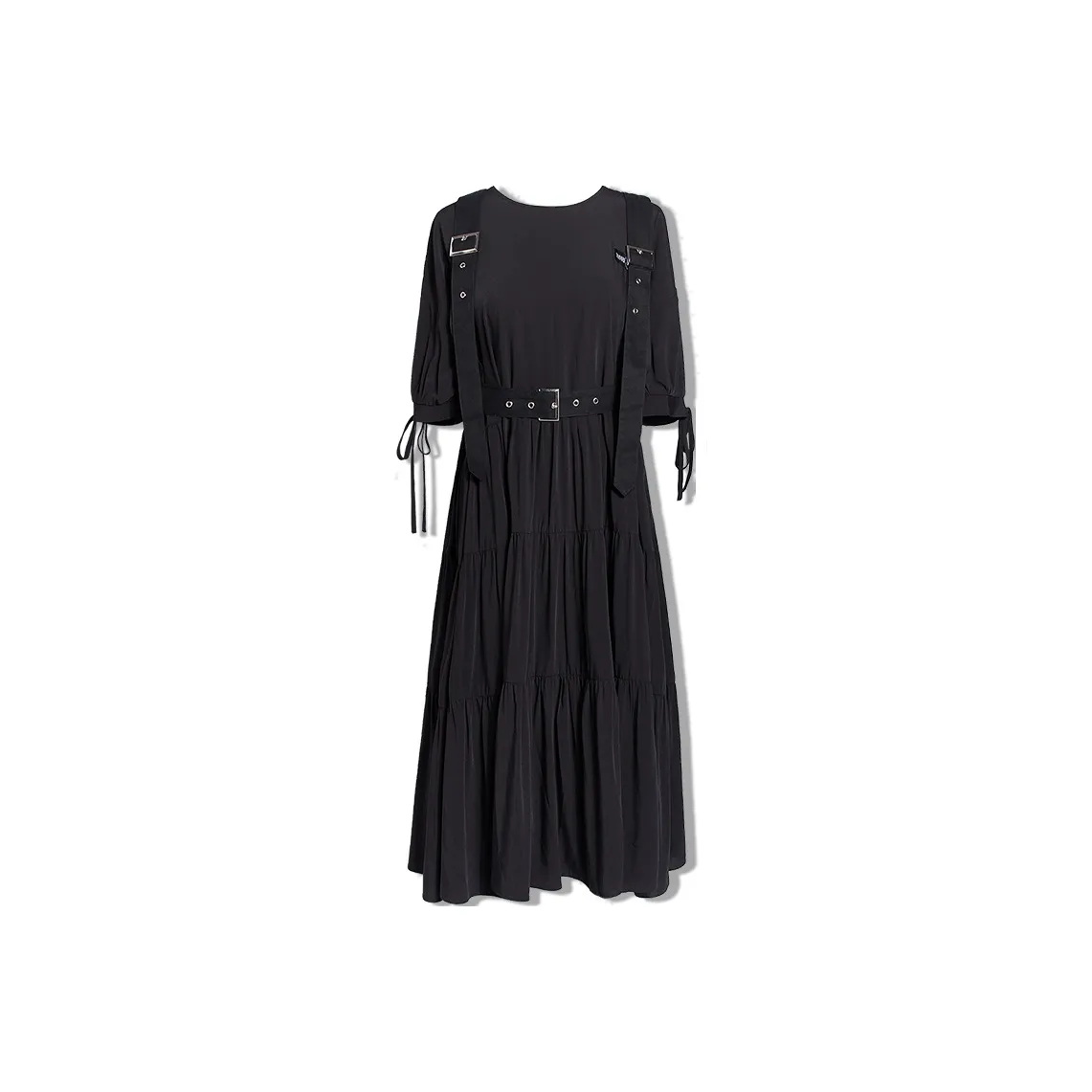 EPTISON WOMAN SS22 A Line Skirt Dress Black