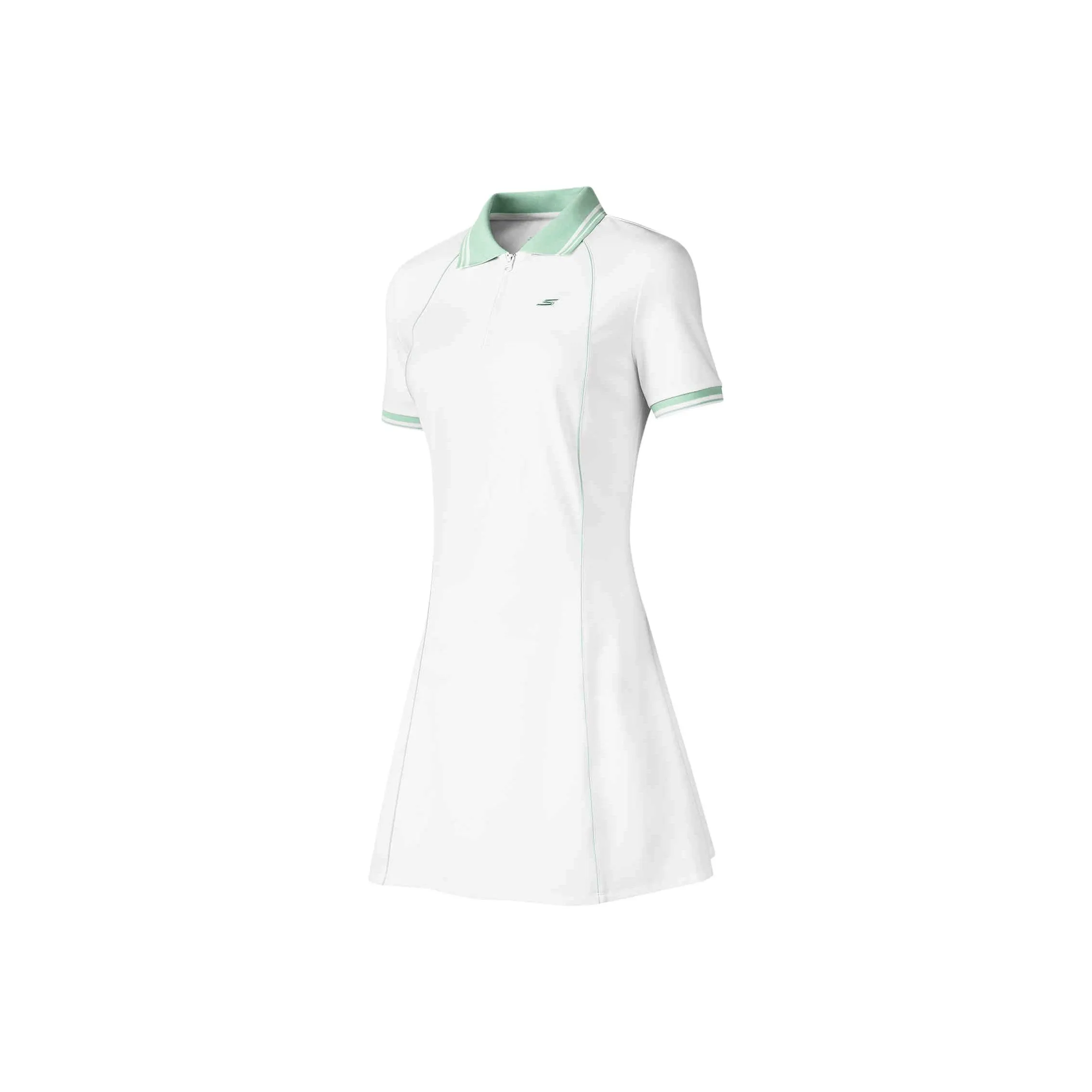 Skechers Короткий рукав Платье Женское Ярко-белый