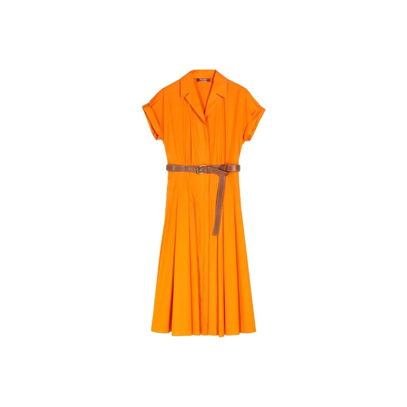 MaxMara Studio Short Sleeved Dress Women's Orange