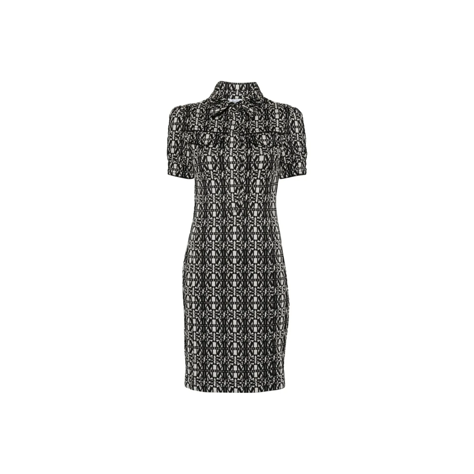 MaxMara Короткий рукав Платье Женское Черное