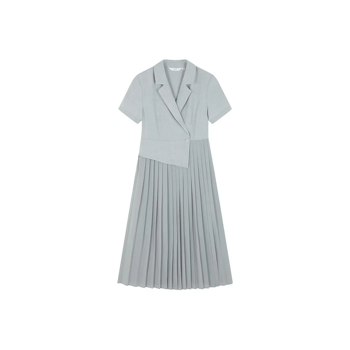 IHIMI SS24 Short Sleeved Dress Women's Elegant Green