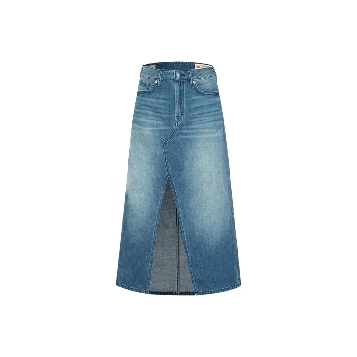 EVISU Джинсовый синий Женские Джинсовые Длинные Юбки