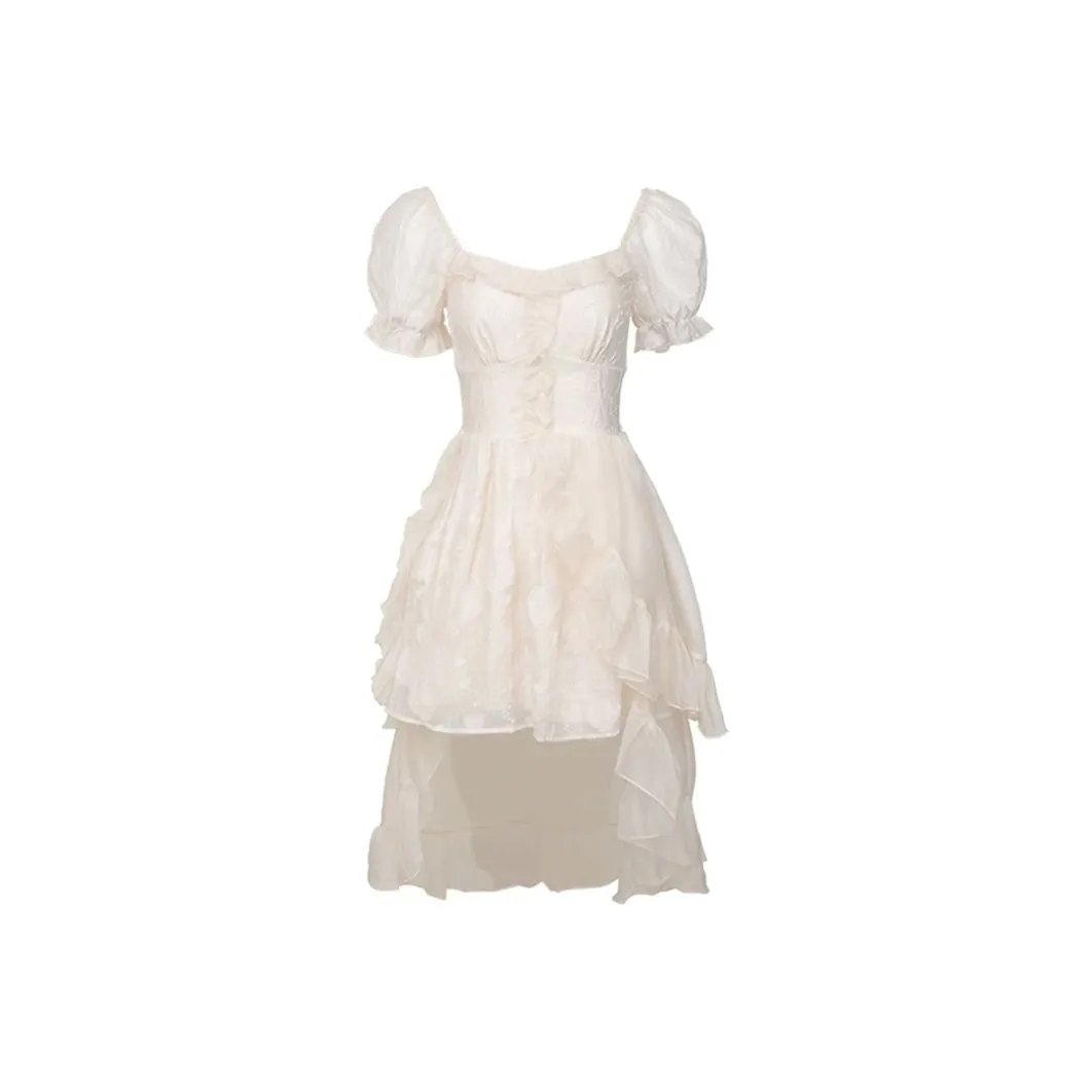 Incolore Short Sleeved Dresses Women's Apricot