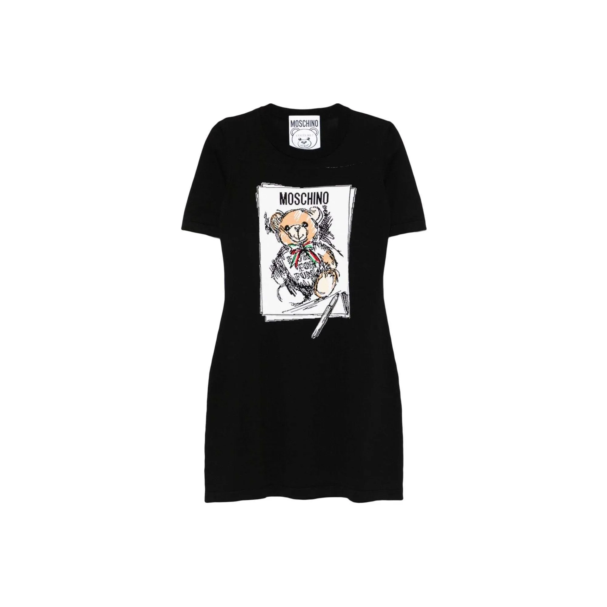 MOSCHINO Graphic Intarsia Dress