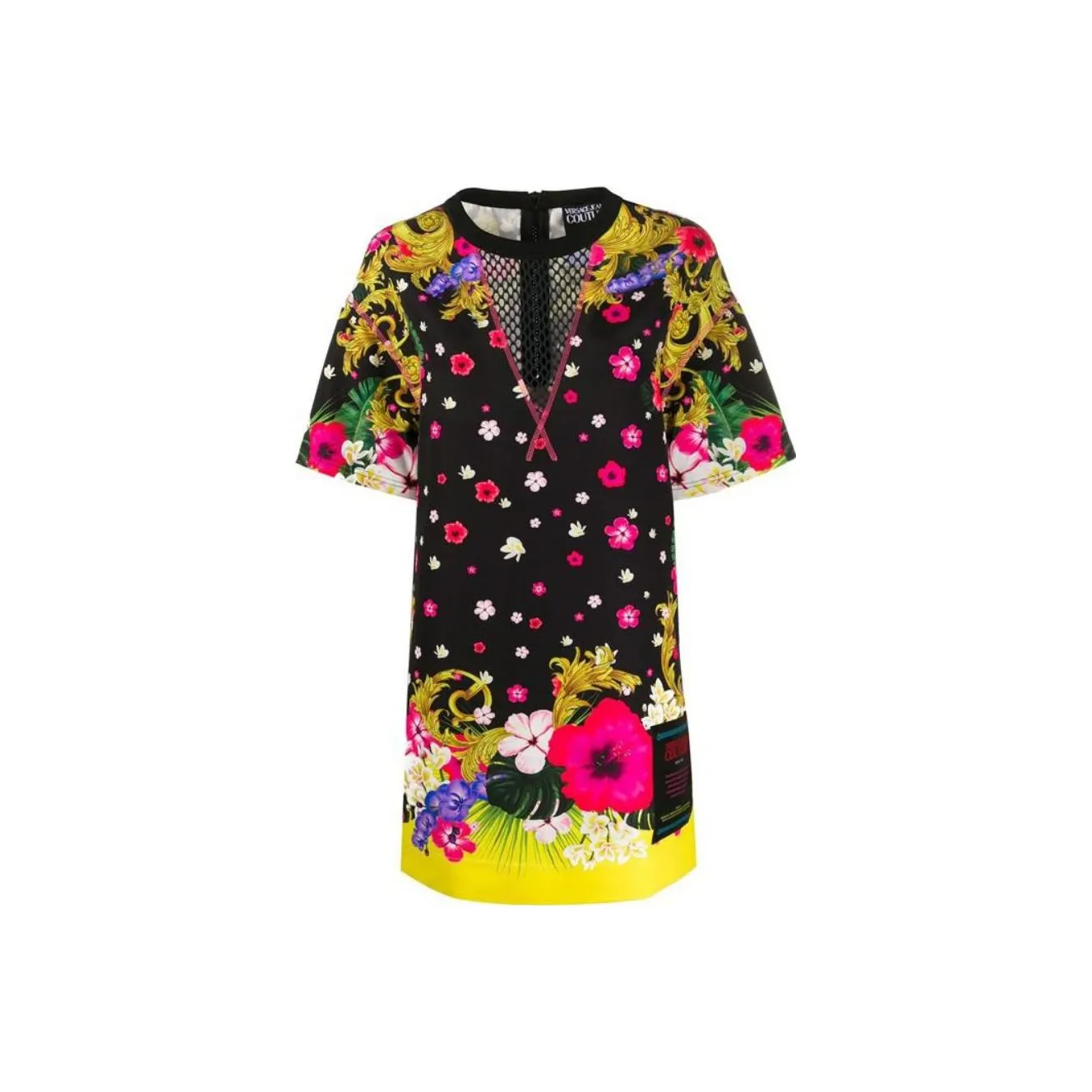 VERSACE Short Sleeved Dresses Women's Black