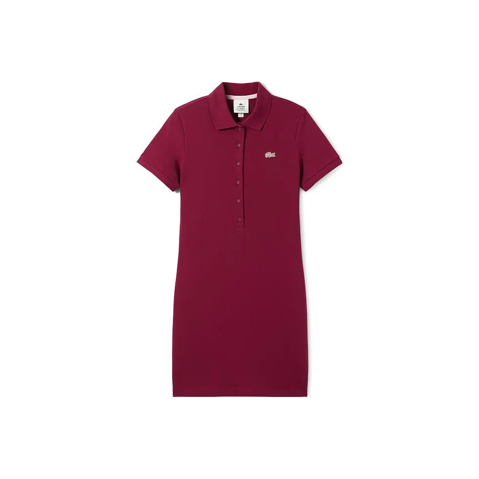Платье Женское Бургунди от LACOSTE Коллаборация SS22