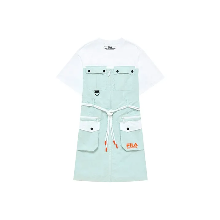 FILA FUSION x White Mountaineering Short-Sleeved Dresses Women's Filter Gray