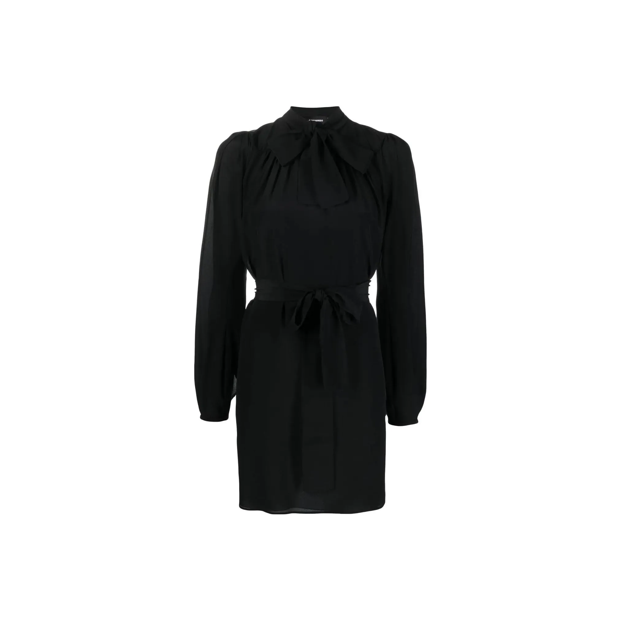 DSQUARED2 Pussy bow Silk Mini Dress