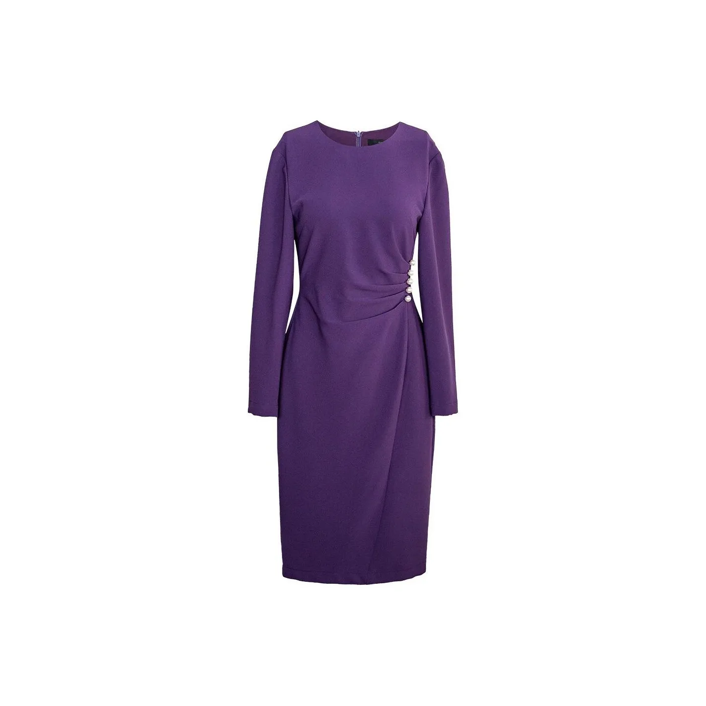 ROEYSHOUSE Длинное платье с длинными рукавами женское фиолетовое