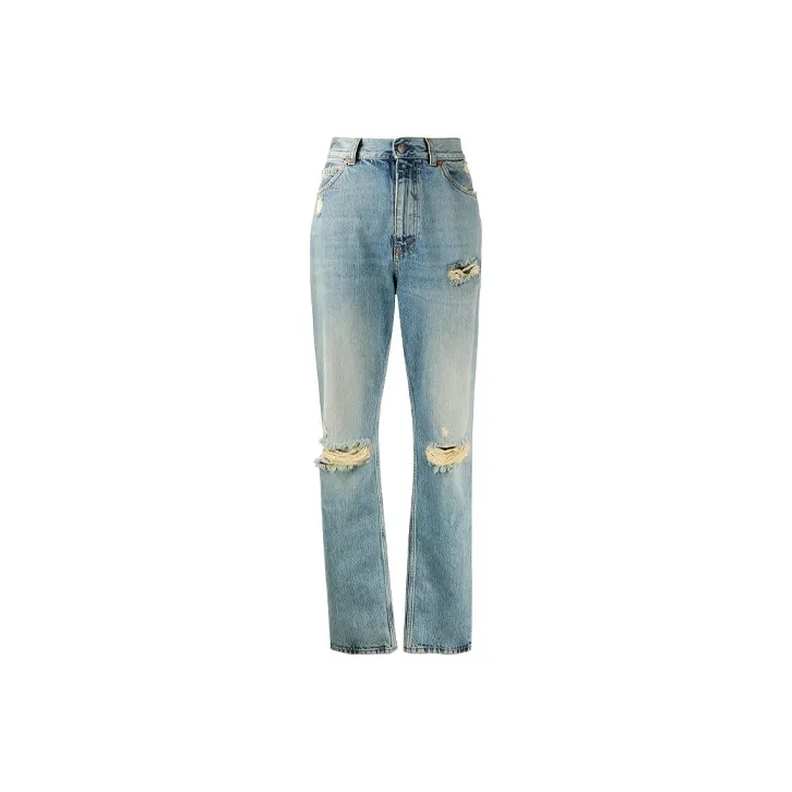 GUCCI Denim Trousers Women's Blue