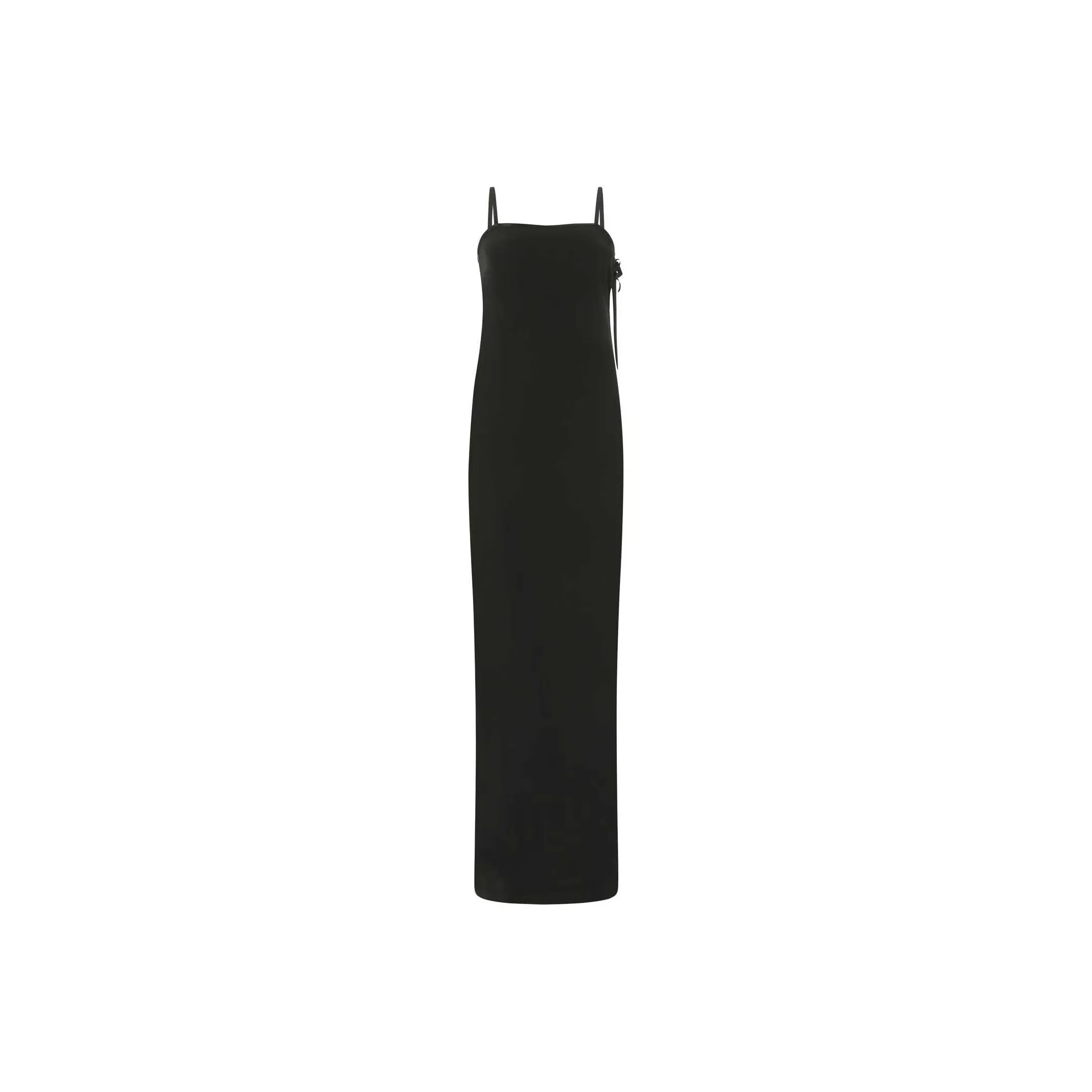 SAINT LAURENT Spaghetti Strap Midi Dress