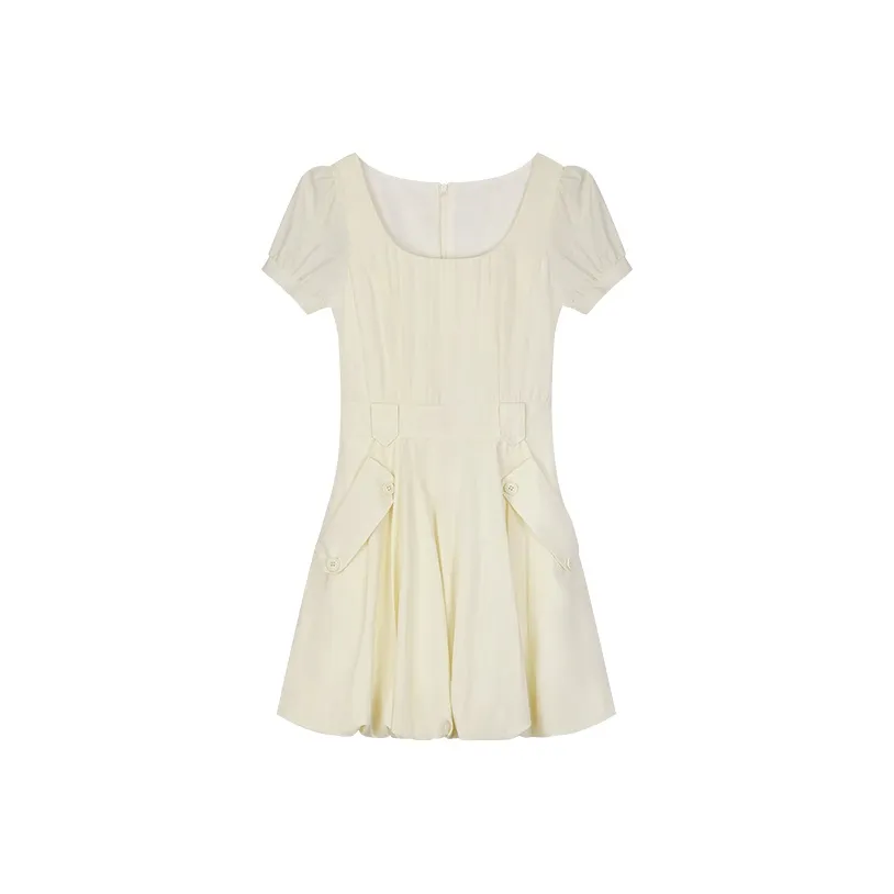 Женская с утяжкой на талии похудение пышная юбка летняя новинка короткий рукав юбка женская