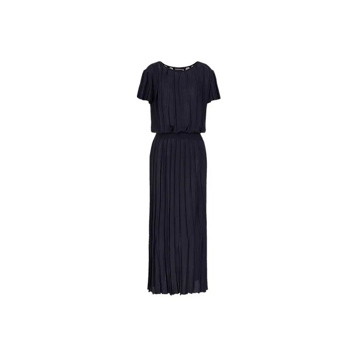 EMPORIO ARMANI Short Sleeved Dresses Women's Navy Blue