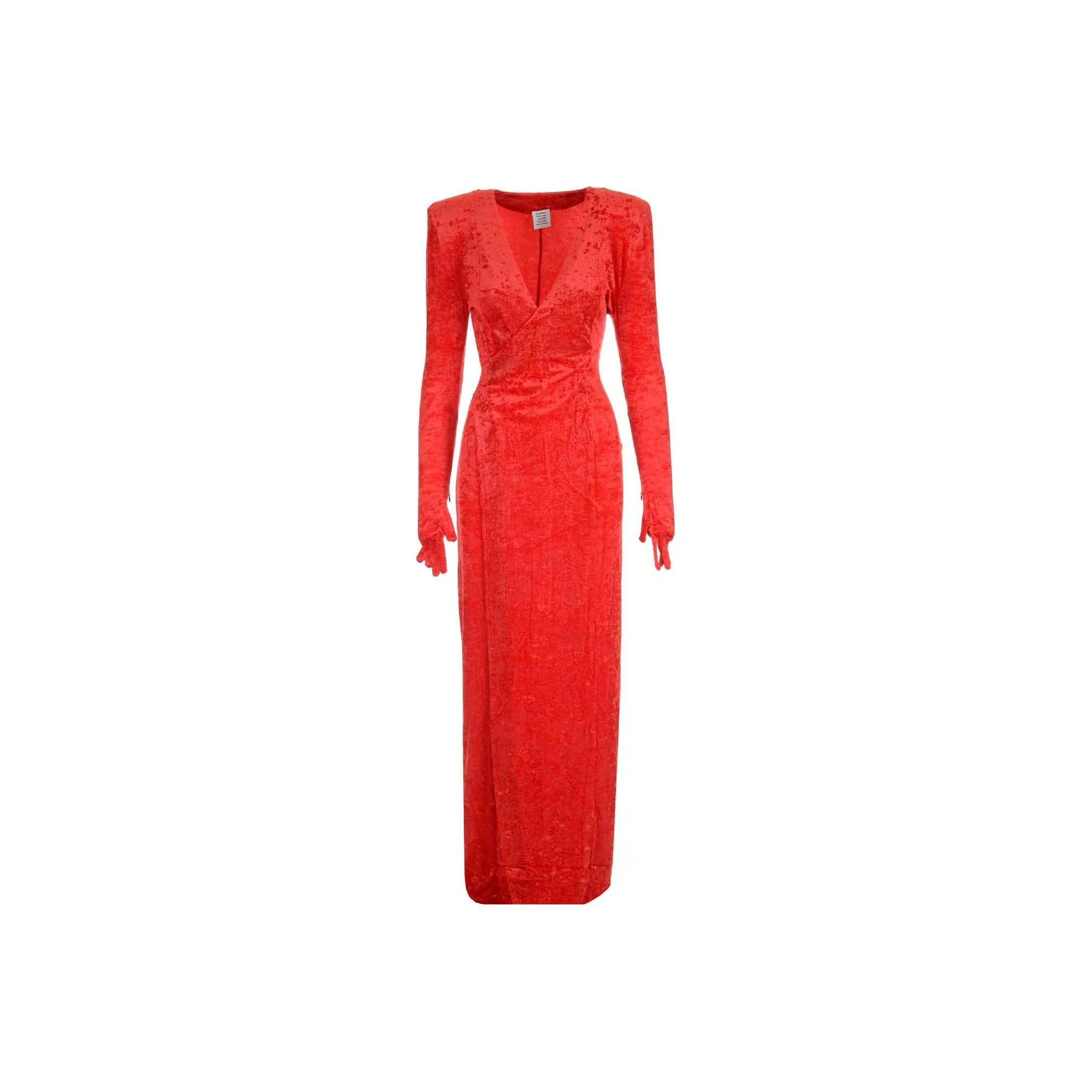 Vetements Dynasty Velvet Wrap Gown