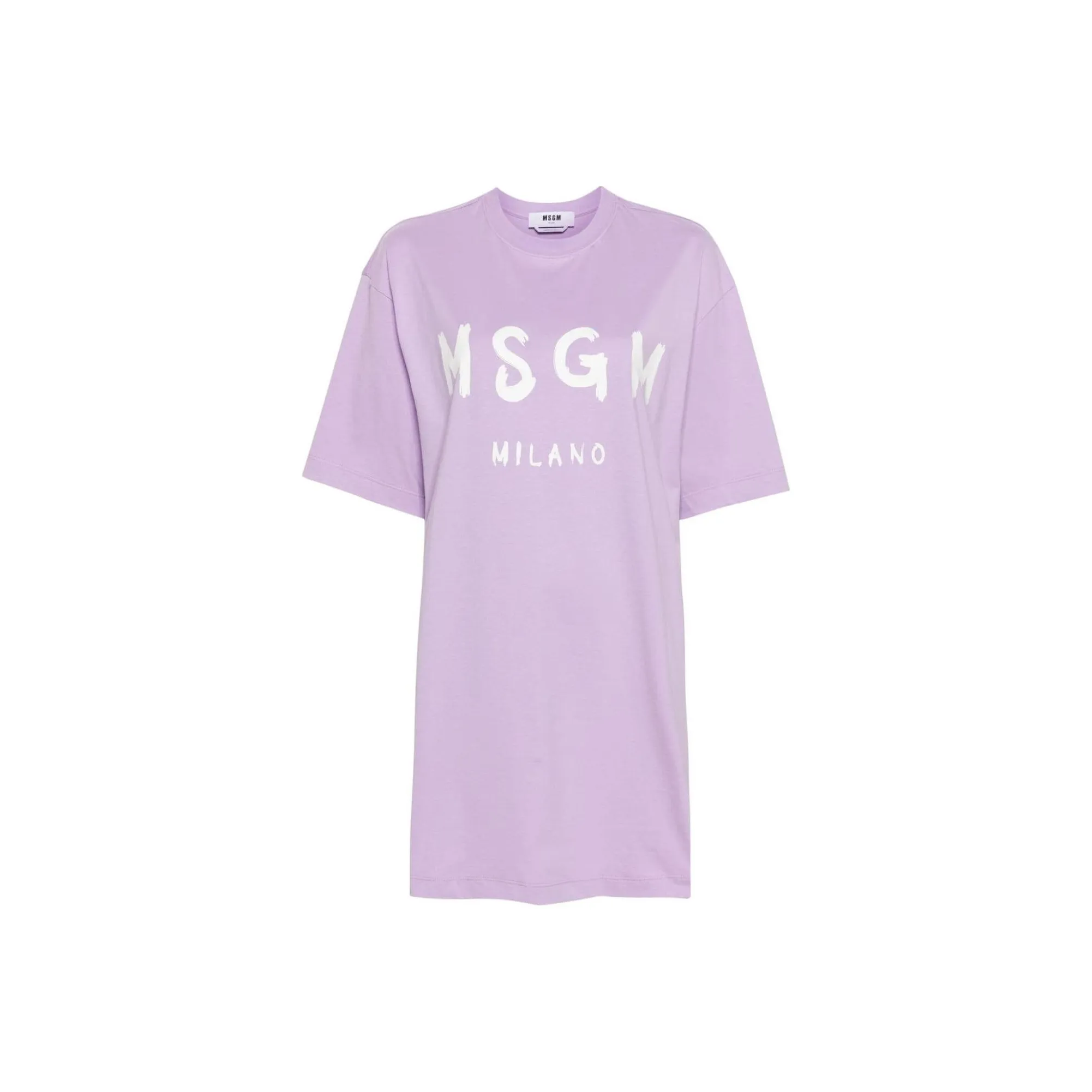 MSGM Short Sleeved Dress Women's Lavender Purple