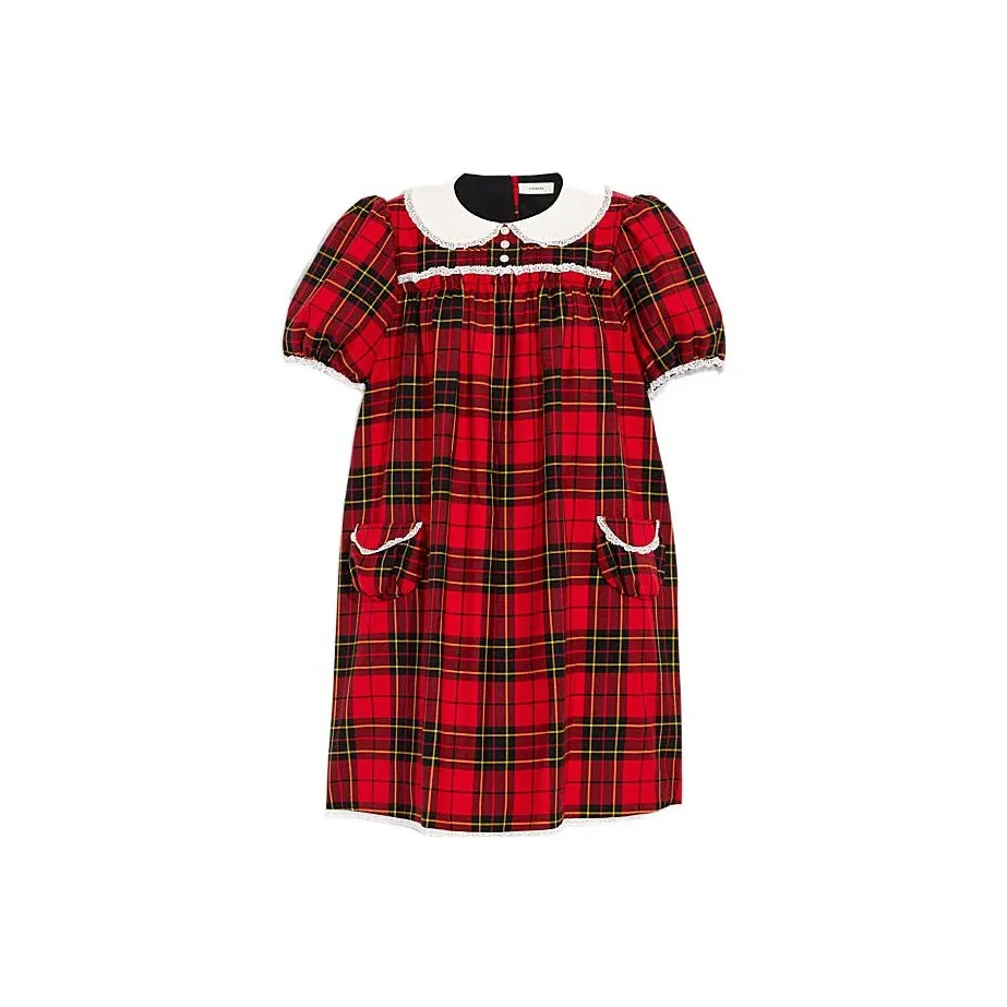 COACH FW22 Short Sleeved Dress Women's Red