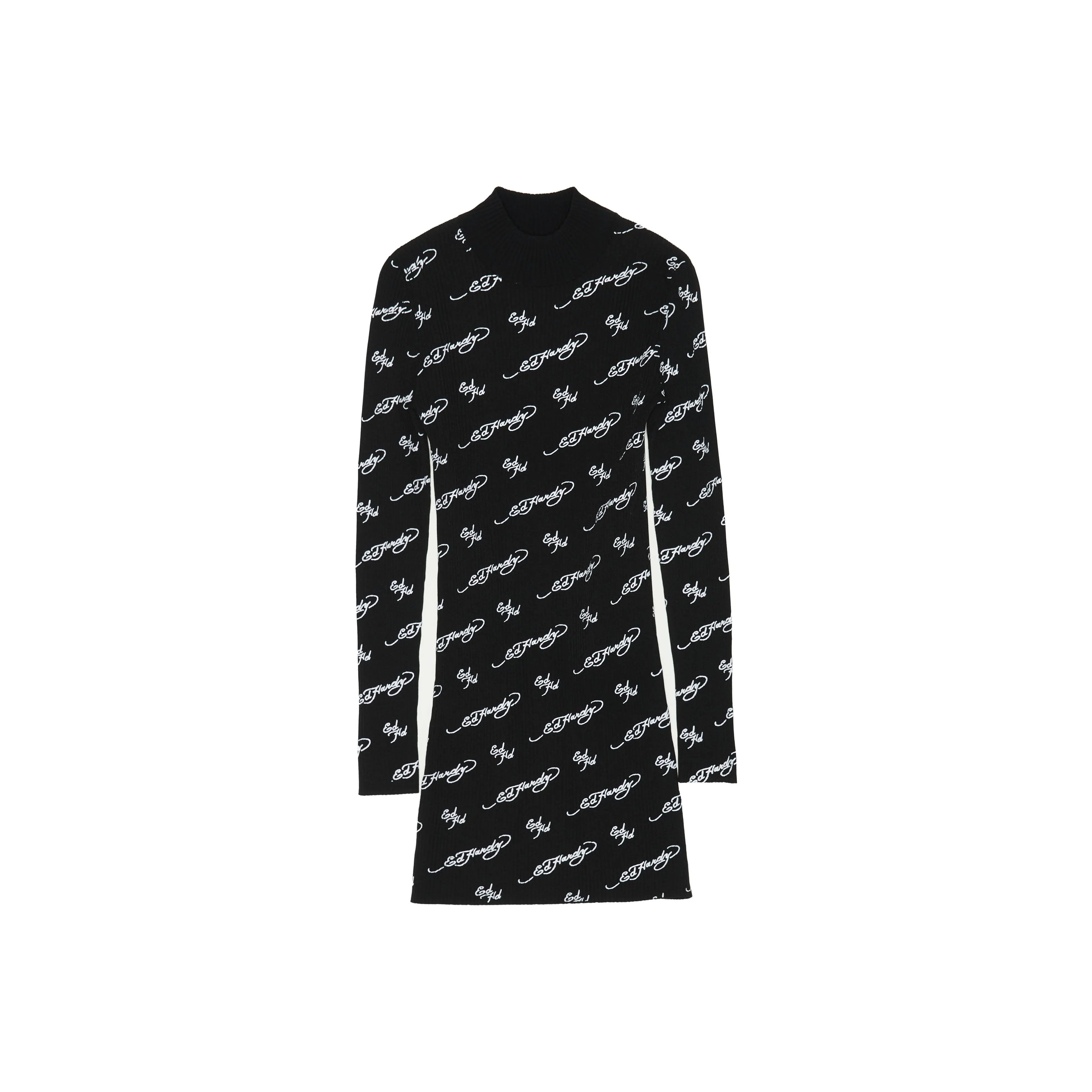 Ed Hardy Long Sleeved Dresses Women's E1OAW285 Black