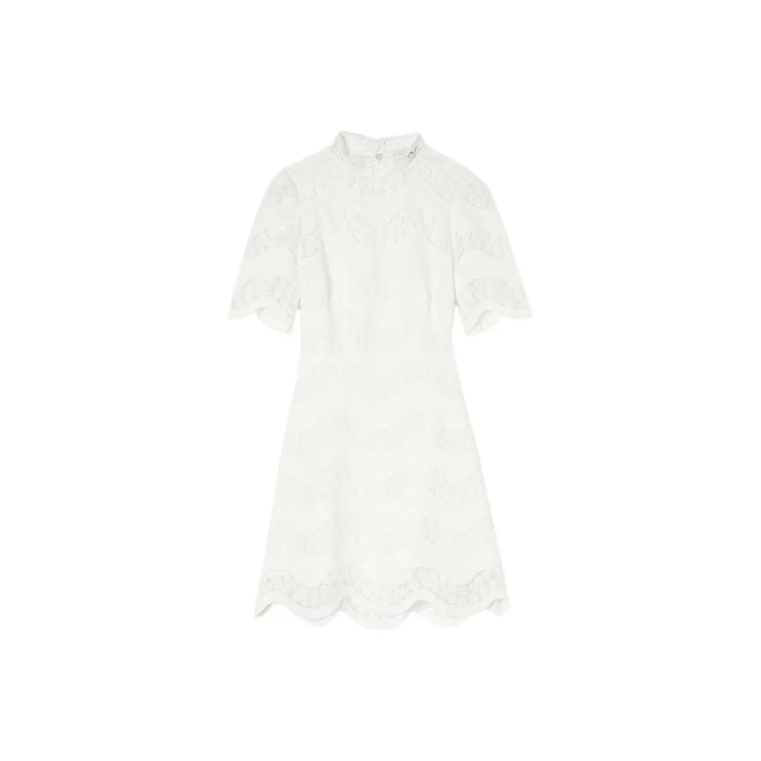 Sandro Short Sleeved Dresses Women's White