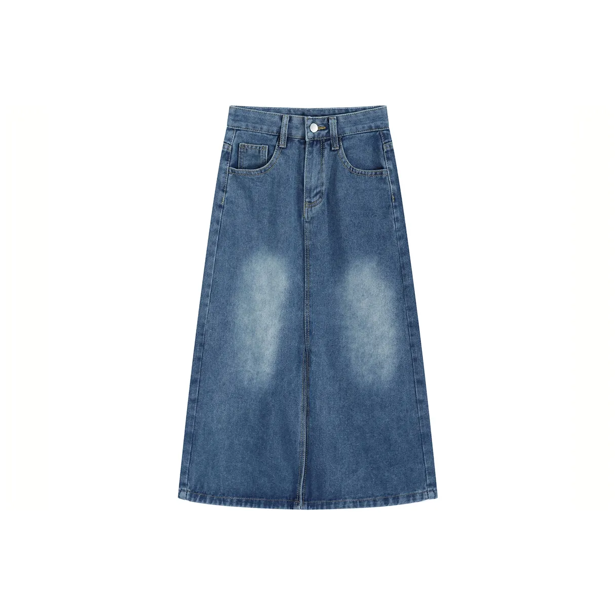 Garbege Синий Женские Джинсовые Длинные Юбки