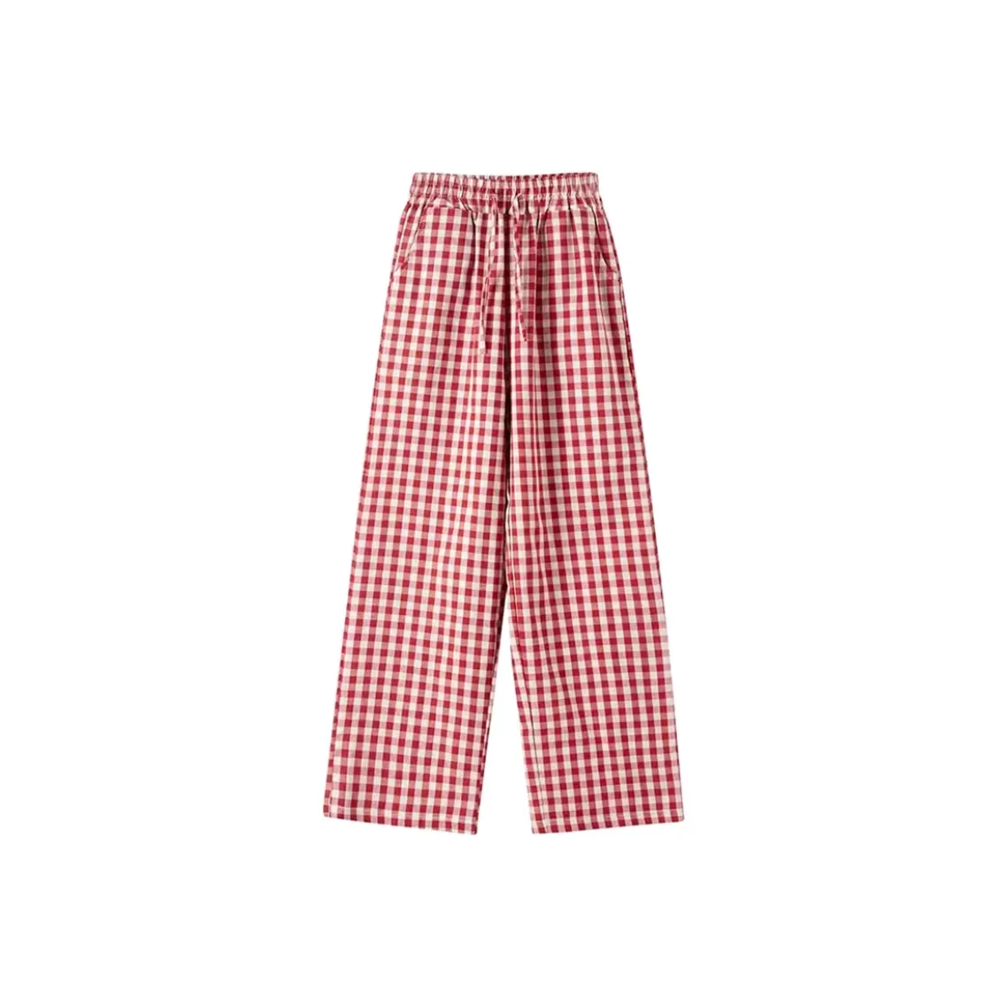 HeartyBite Повседневные брюки Женские Красная клетка