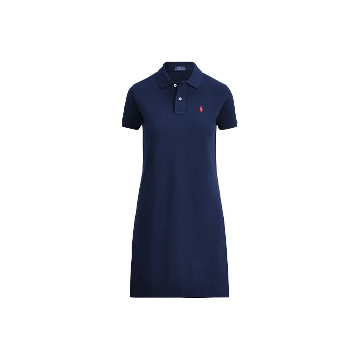 Polo Ralph Lauren Logo Embroidered Short Sleeved Polo Dress