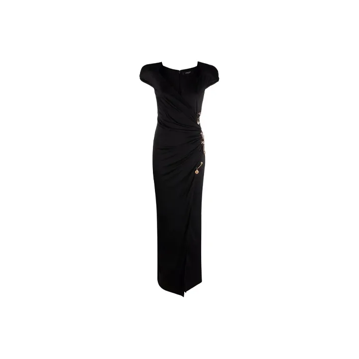 VERSACE Short Sleeved Dresses Women's Black