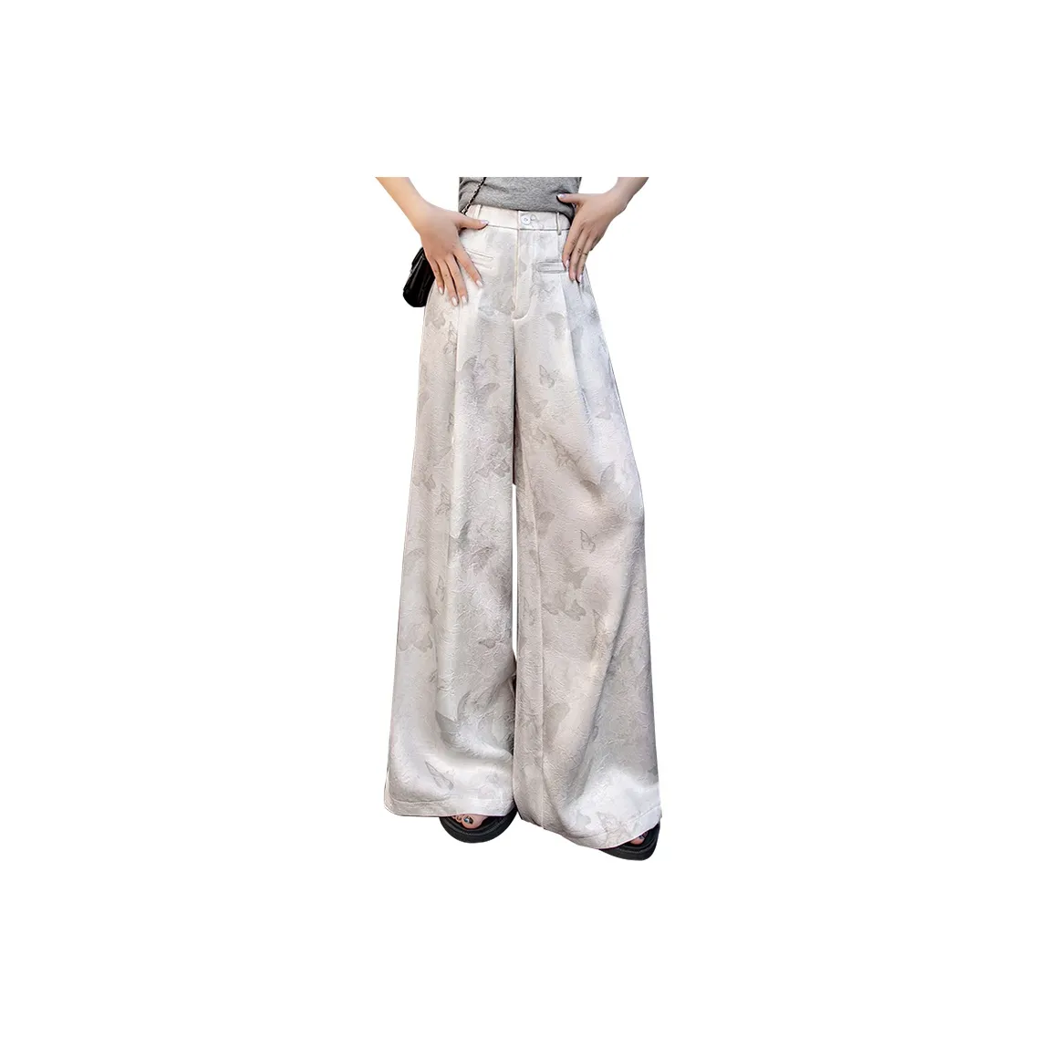 Cypress House Повседневные брюки Женские Экрю