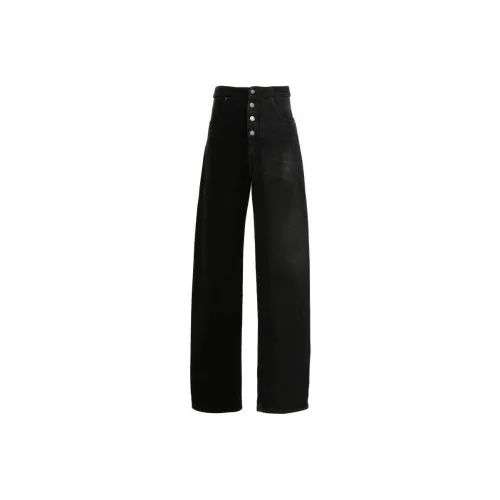 MM6 Maison Margiela Женские джинсы черного цвета