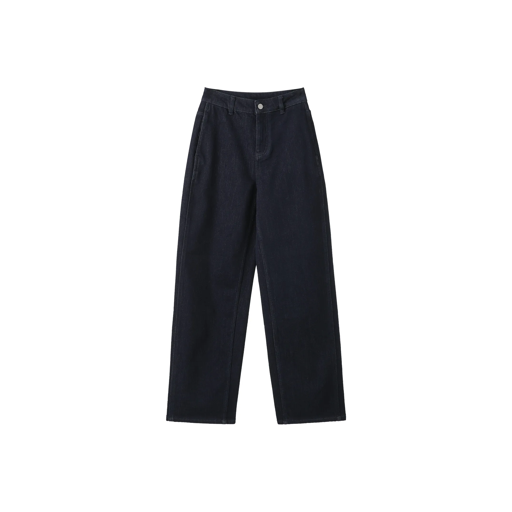 Fstudio Korean Vintage High Rise Straight Fit Casual Jeans Women's