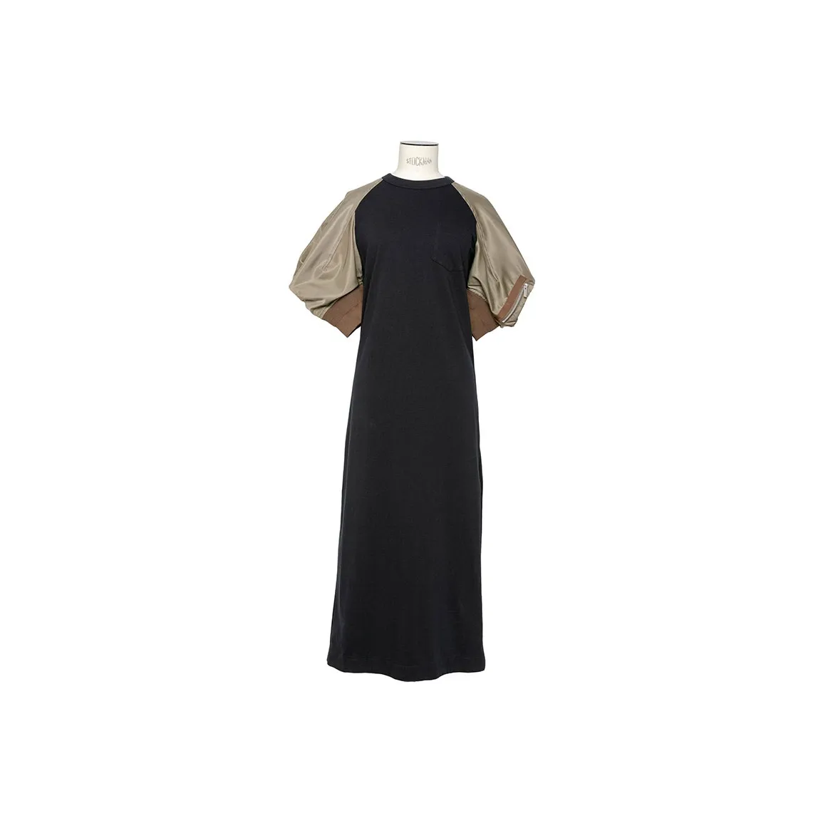 Sacai Puff sleeve Maxi Dress