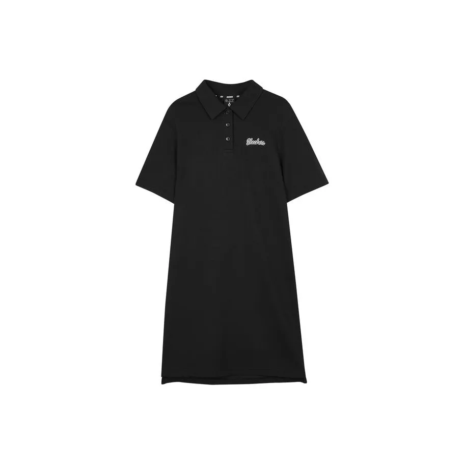 Skechers Funny Monster Short Sleeved Dress Women's Carbon Black