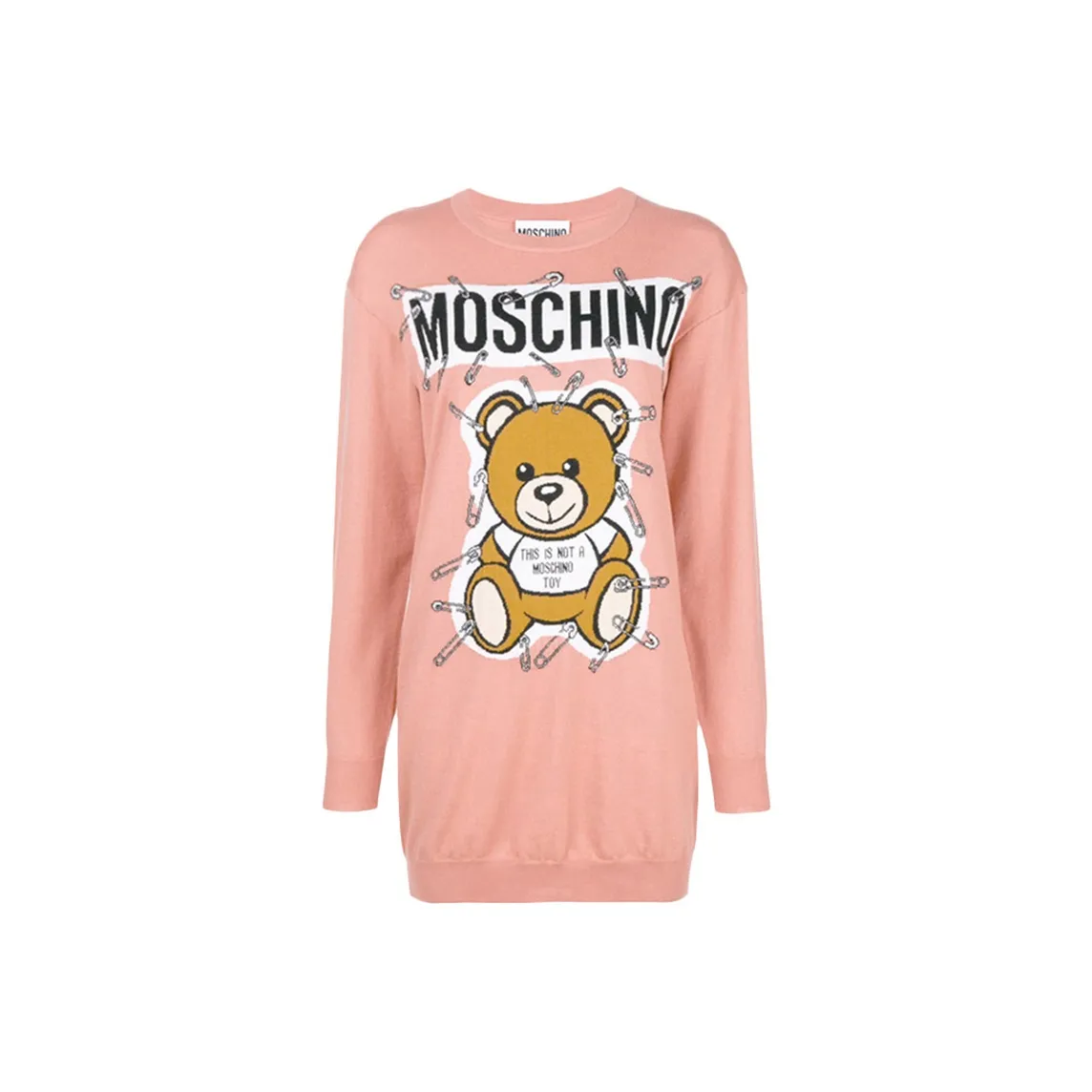 MOSCHINO Розовые Женские Длинные Платья с Рукавами