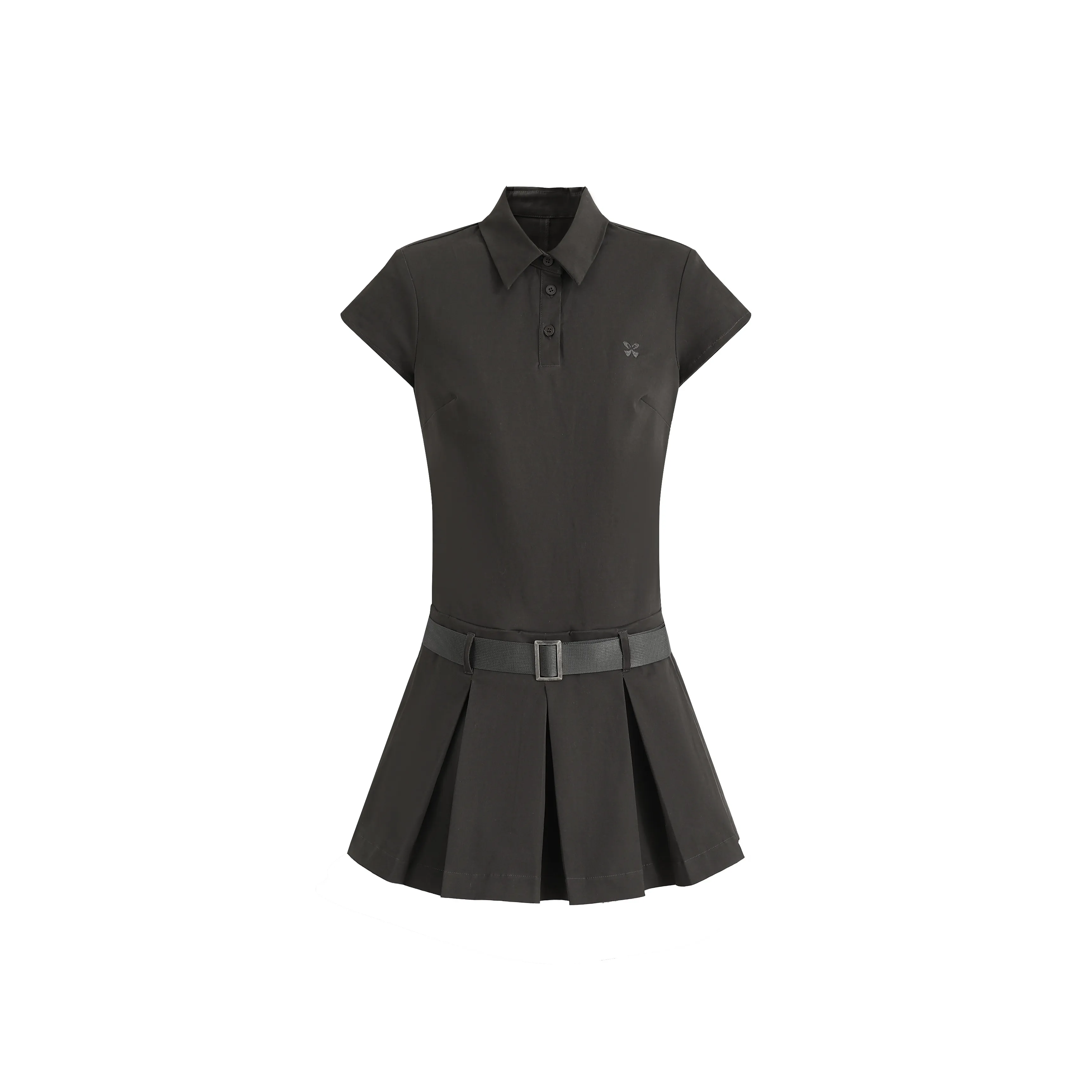 ELEVEN SLEEP Короткий рукав Платье Женское Серое