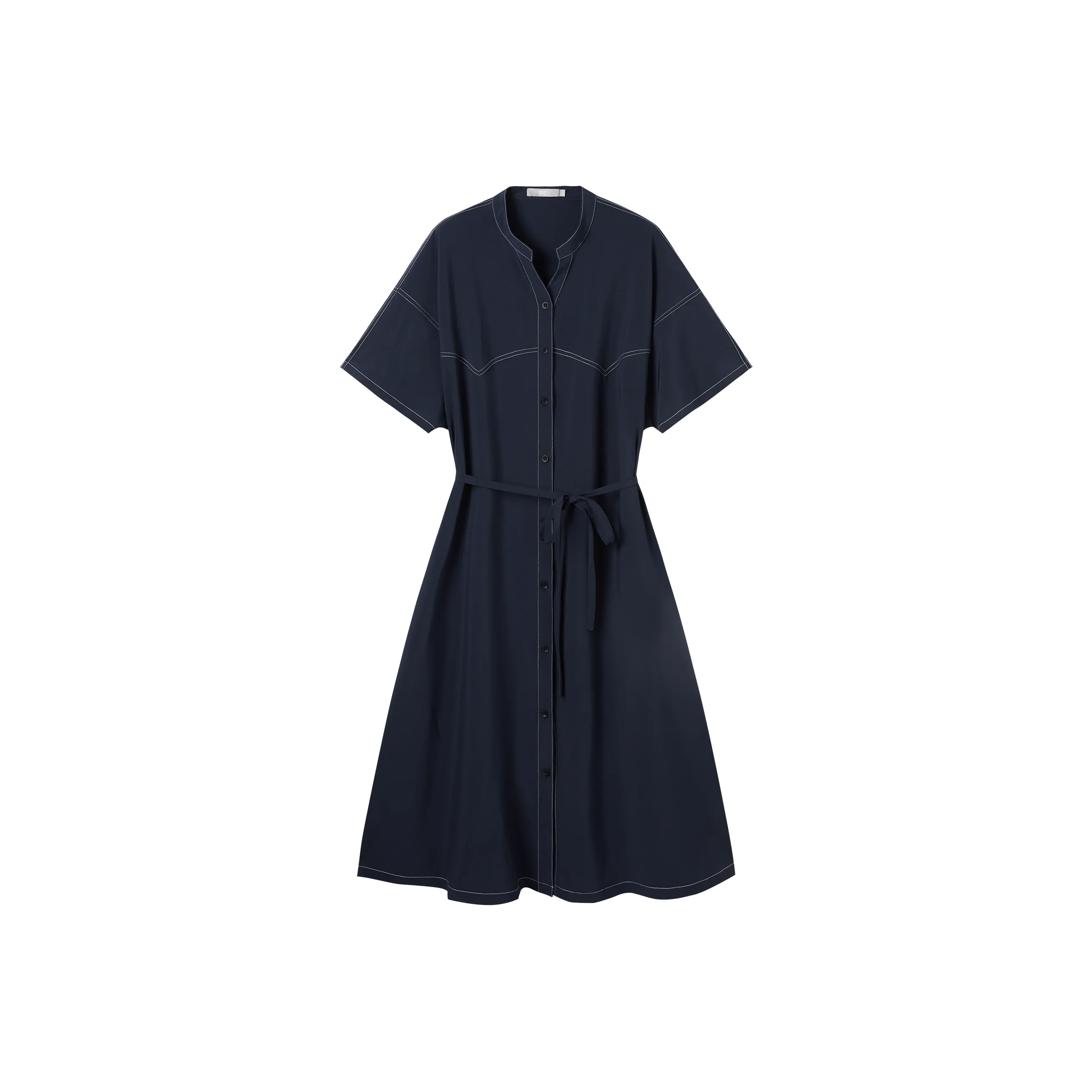 DIALOGUE Короткий рукав Платье Женское Темно-синий