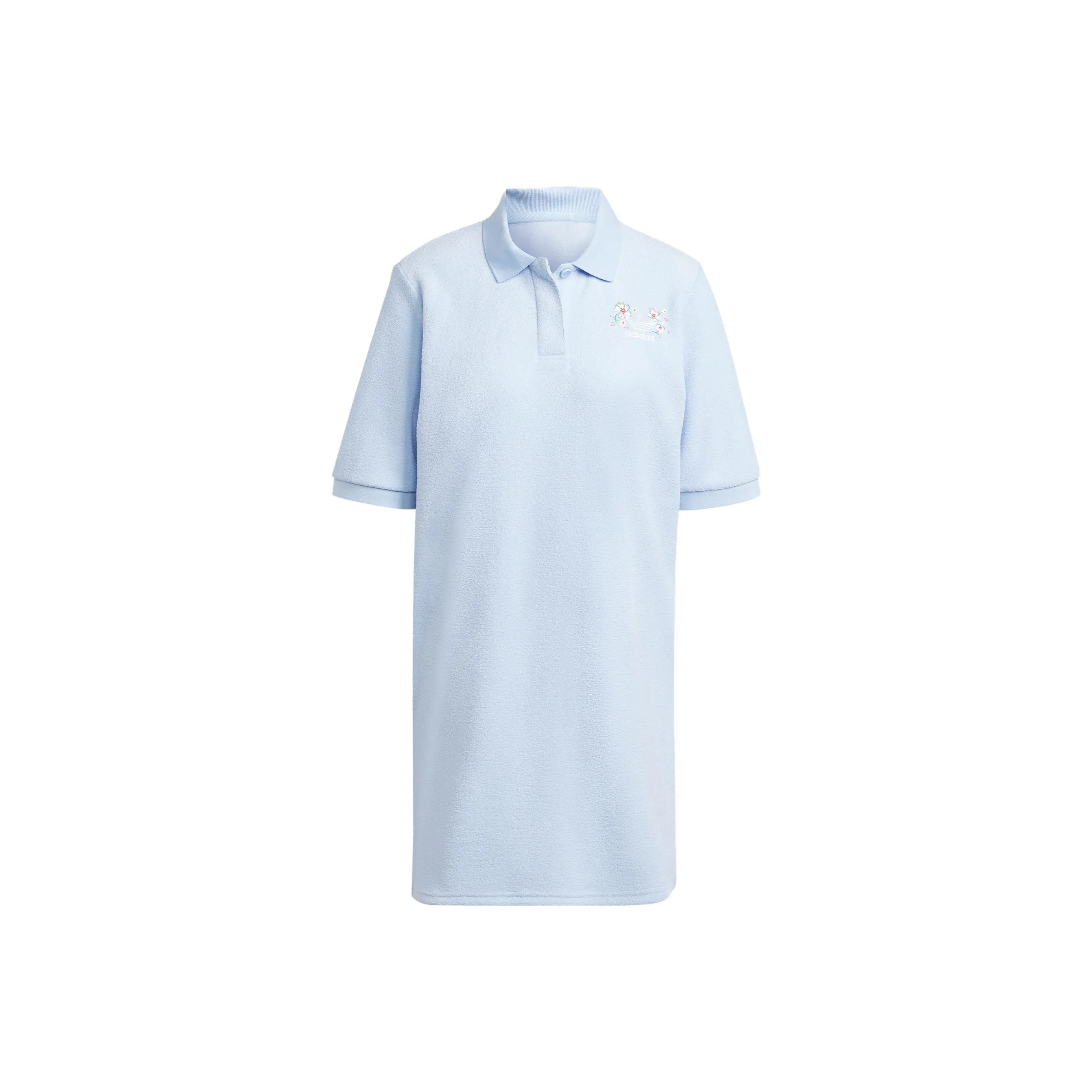 Adidas Originals Cherry Blossom Limited Series Short Sleeved Dresses Women's Light Pink Blue
