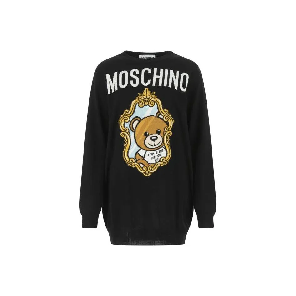 MOSCHINO Long Sleeved Dresses Women's Black