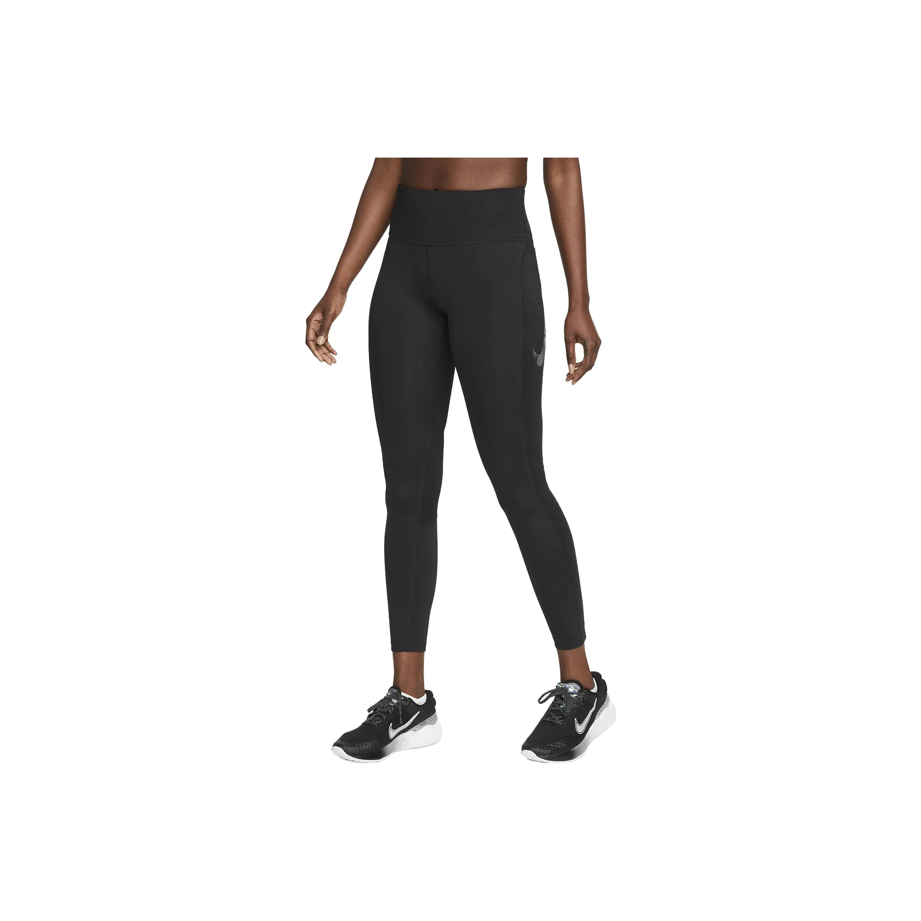 Nike Fast Women's Mid Rise 7/8 Graphic Leggings womens With Pockets