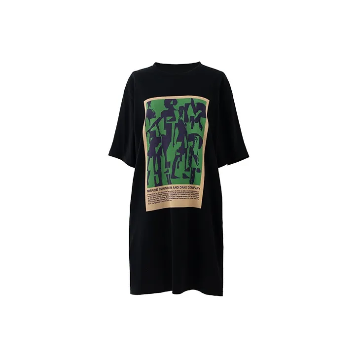SOON FLOWER Short Sleeved Dress Women's Black