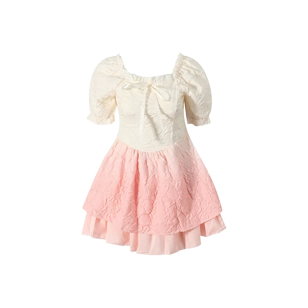 ZUKIZUKI Короткий рукав Платье Женское Розовое