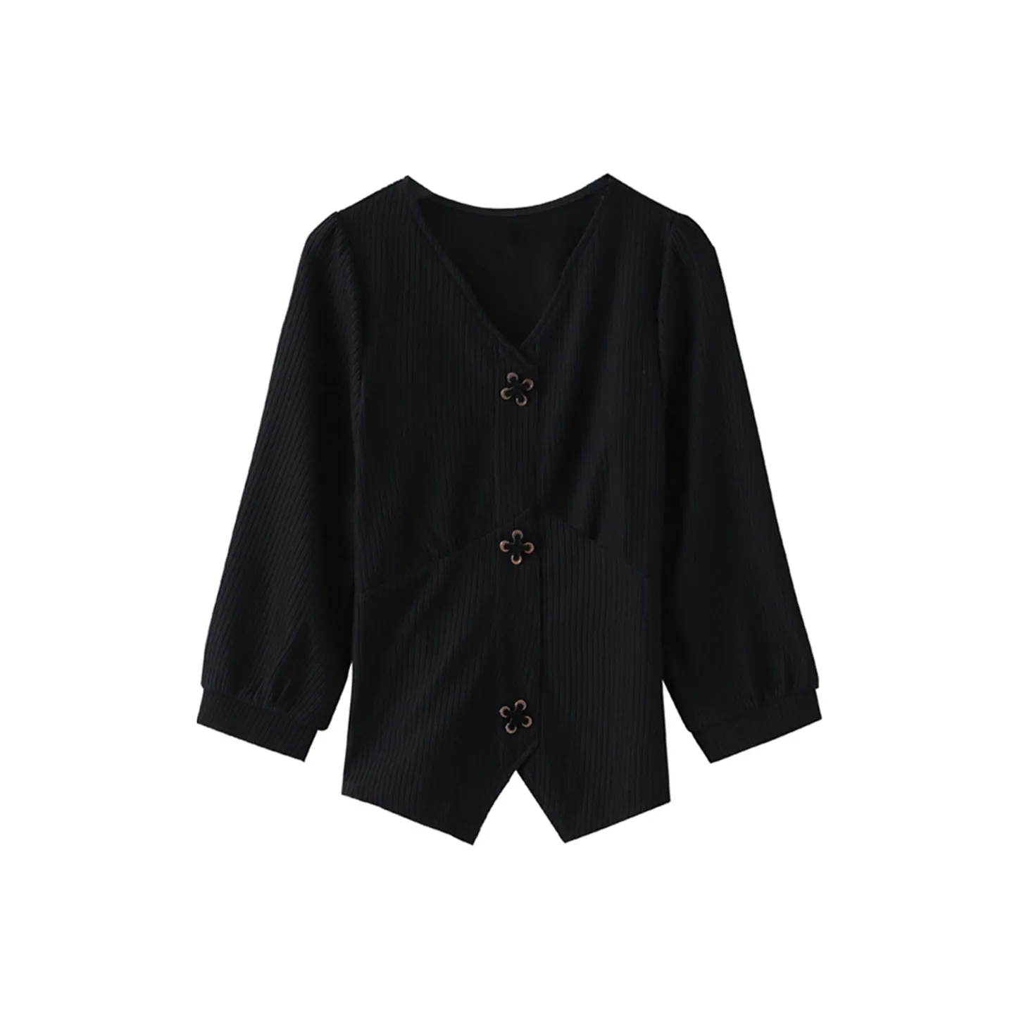 NINGCAIYUER Черные Женские Рубашки