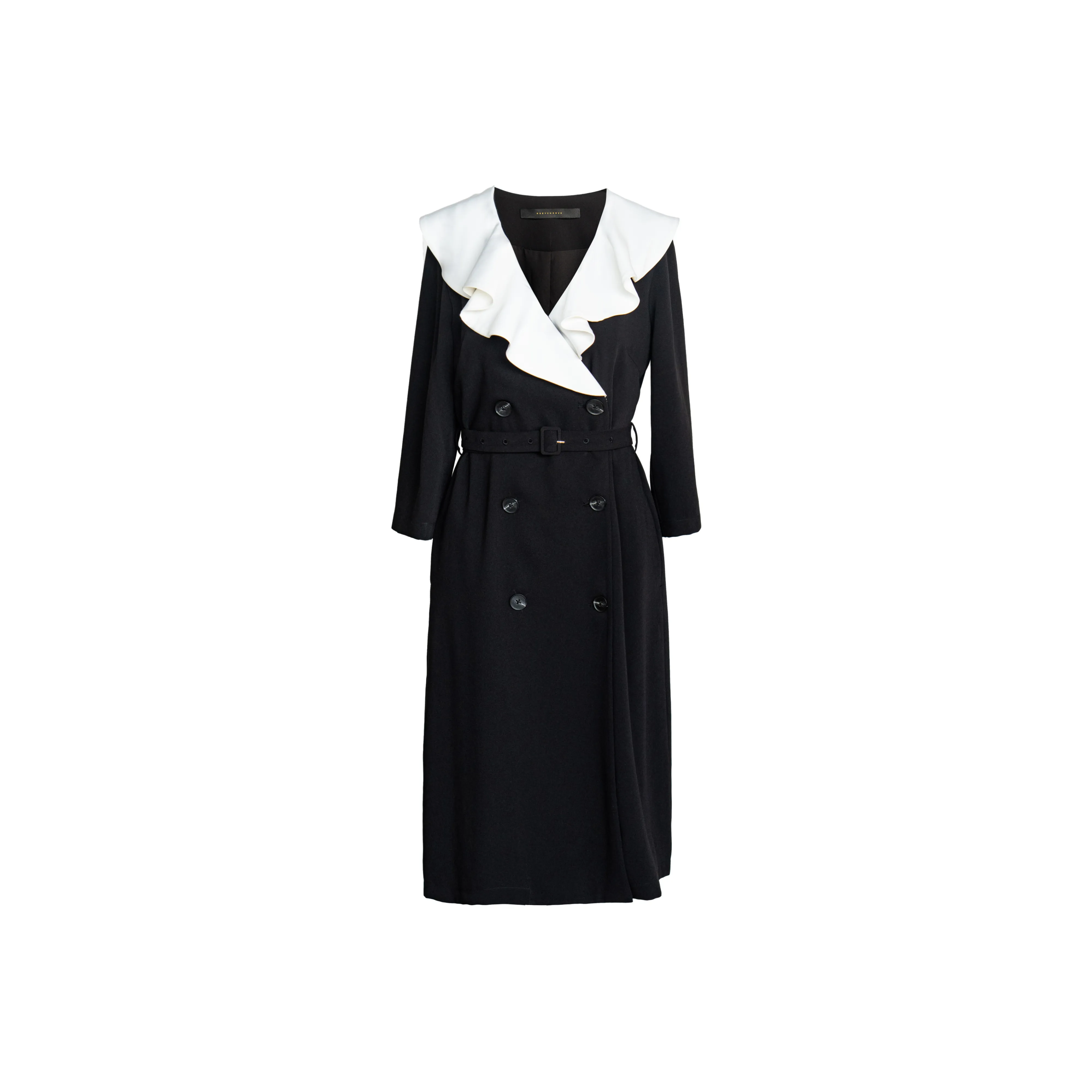 ROEYSHOUSE Длинное платье с длинными рукавами женское черное