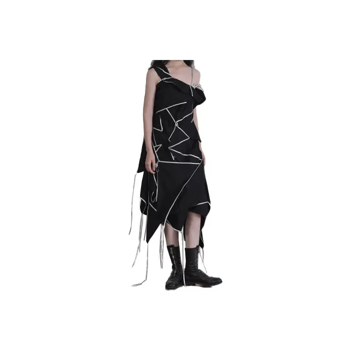 Yohji Yamamoto Sleeveless Dresses Women's Black