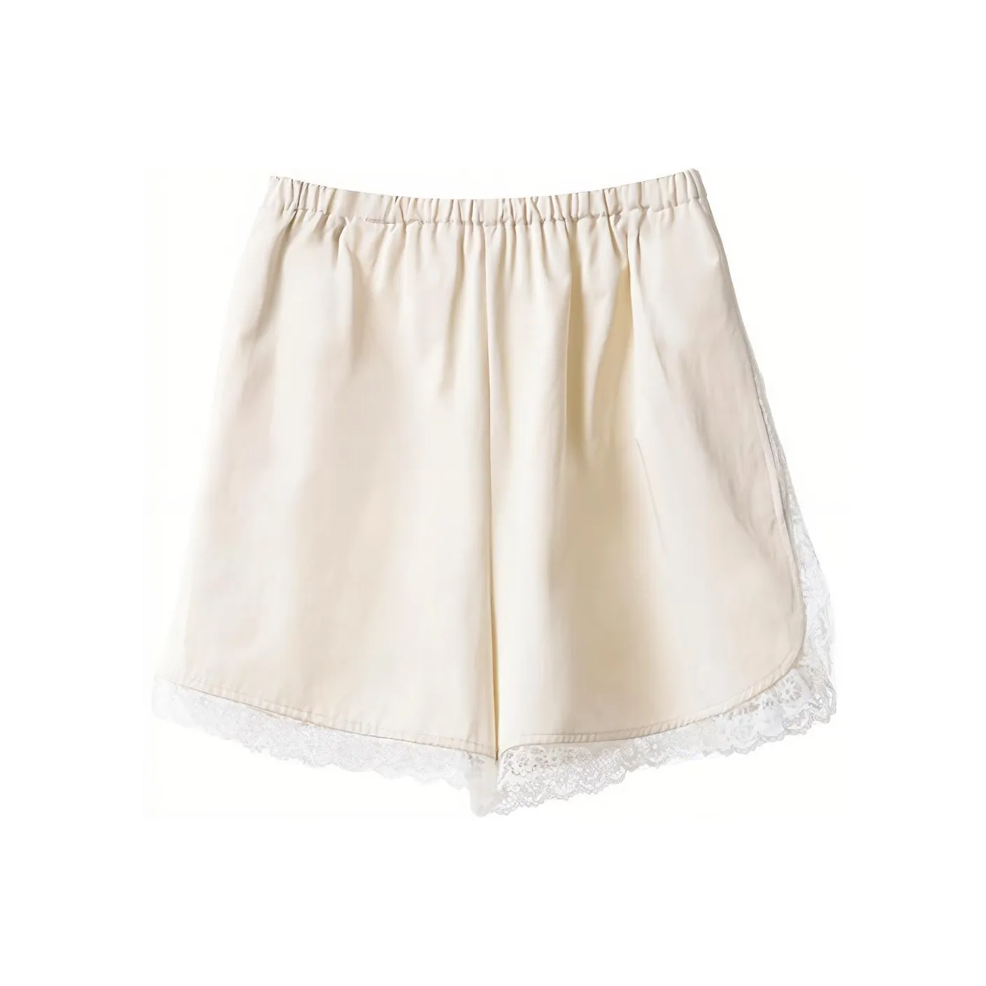 YUMOMO STAR Casual Shorts Women's White