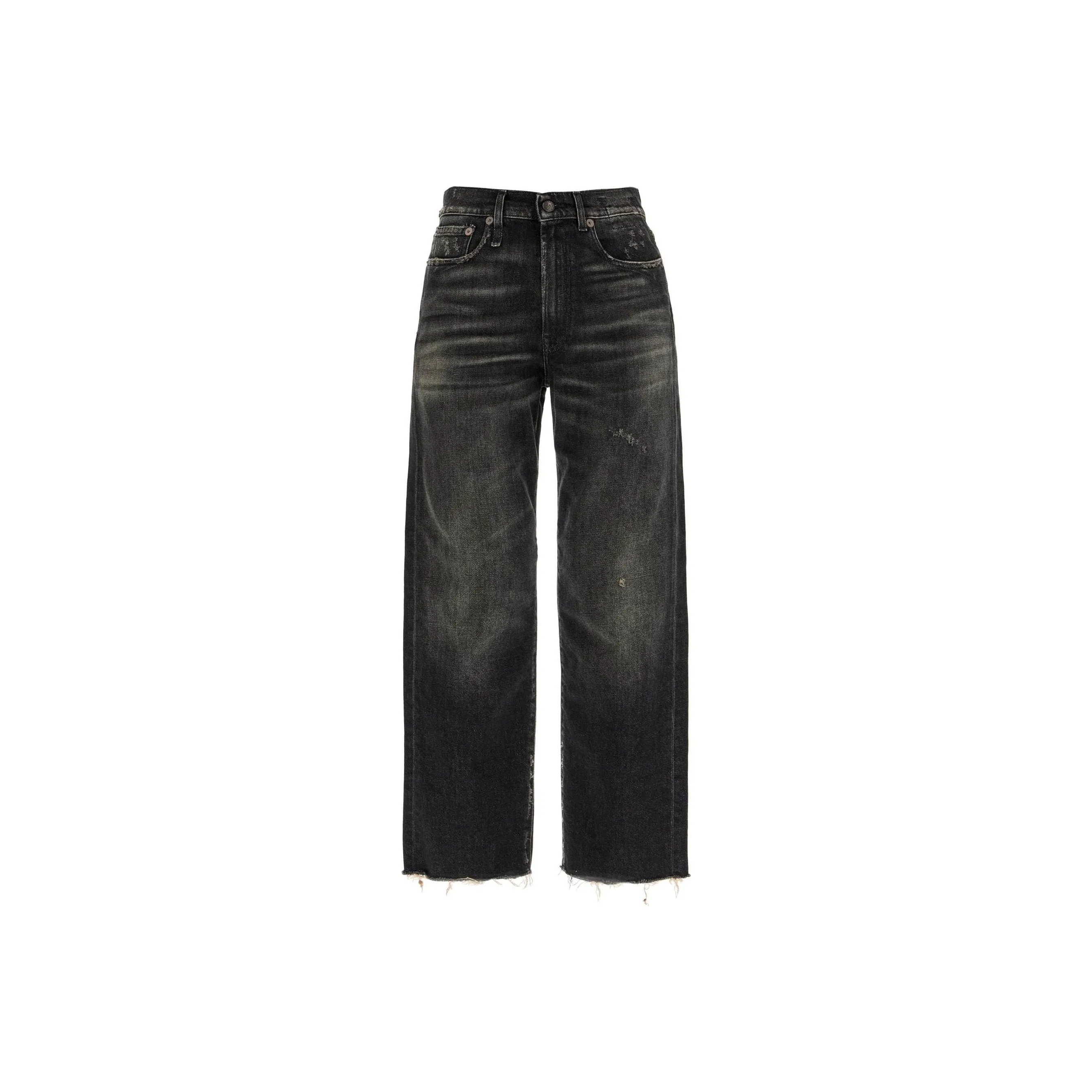 R13 Distressed Straight leg Jeans